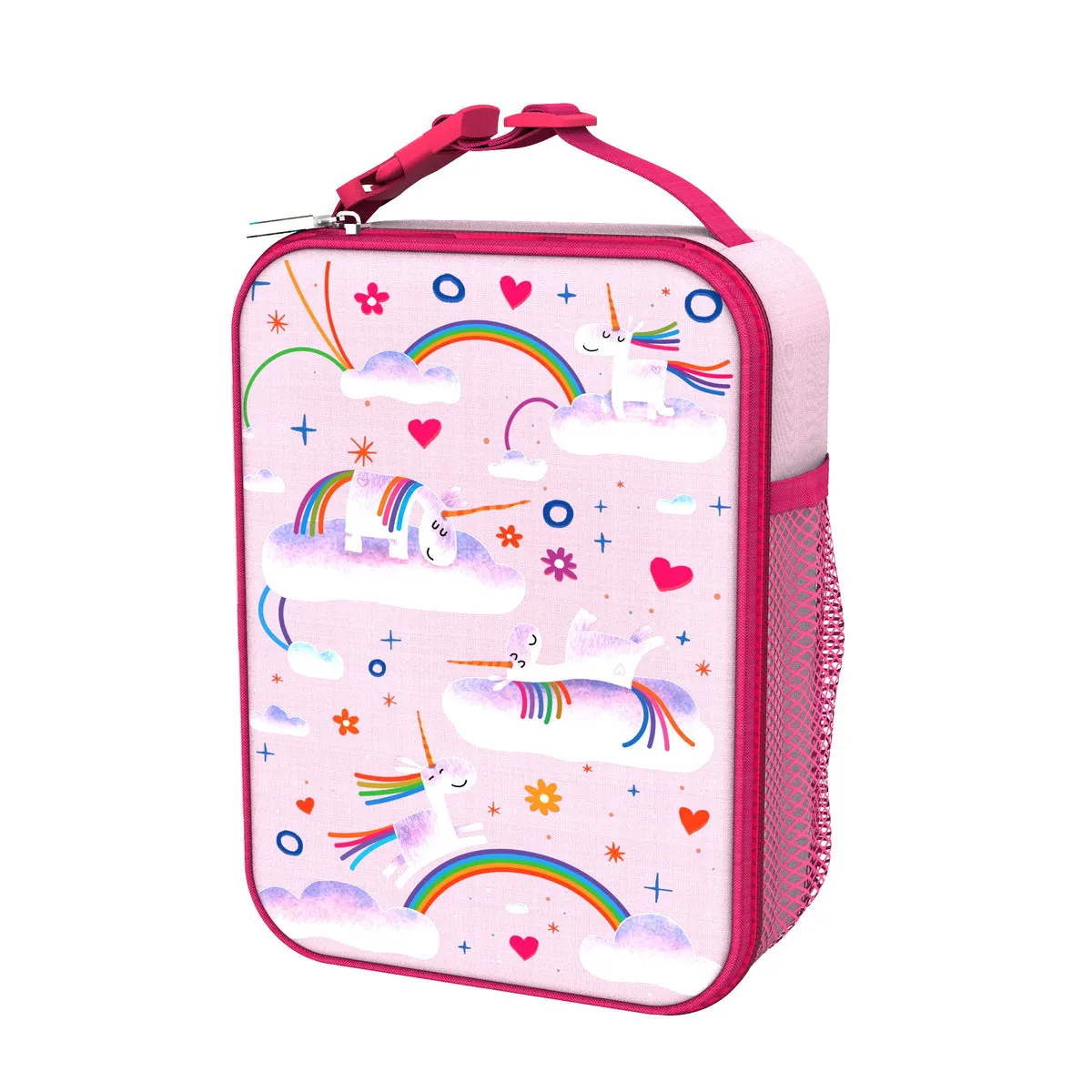 ION8 <BR>
Colourful, printed design lunch bag <BR>
Assorted Designs <BR>