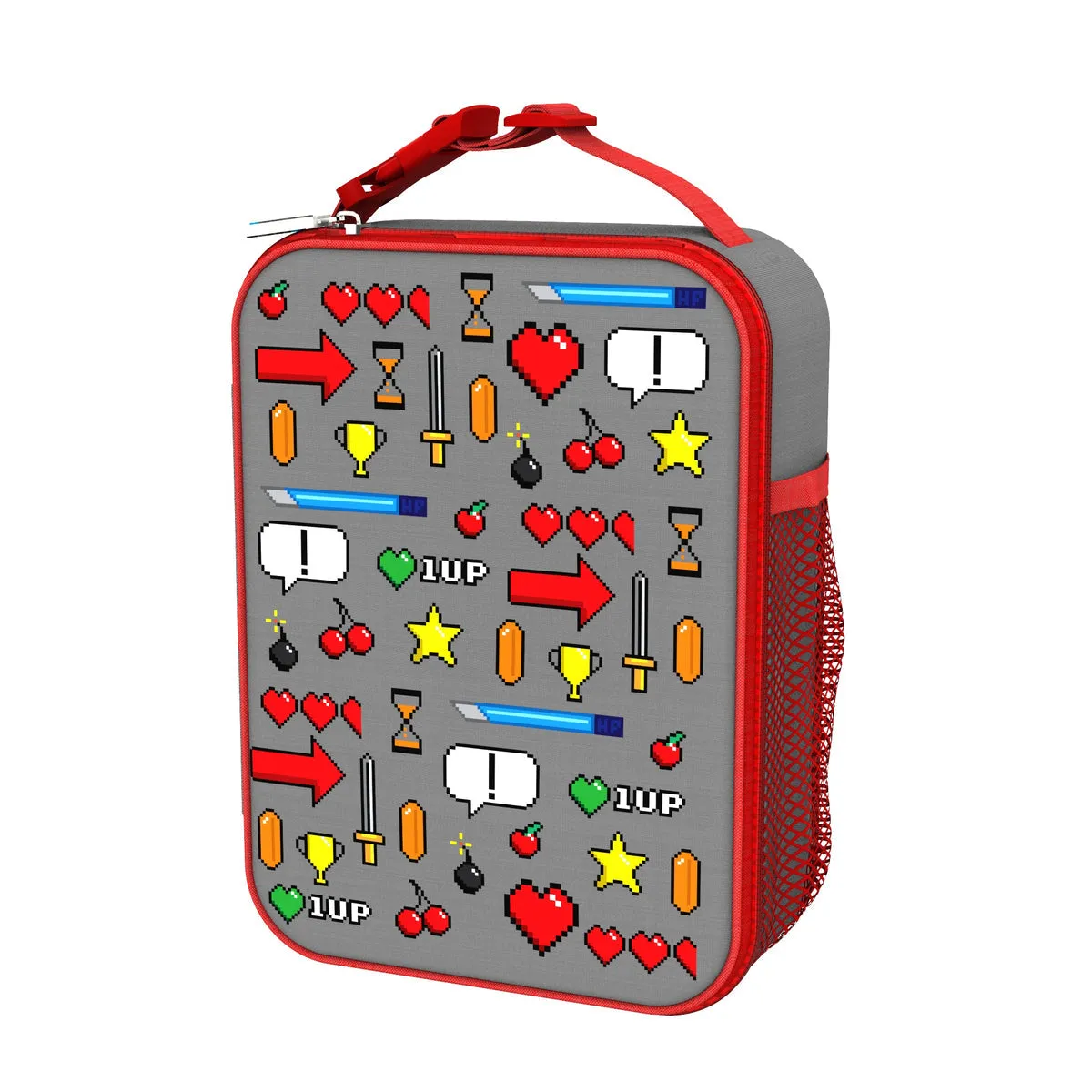 ION8 <BR>
Colourful, printed design lunch bag <BR>
Assorted Designs <BR>