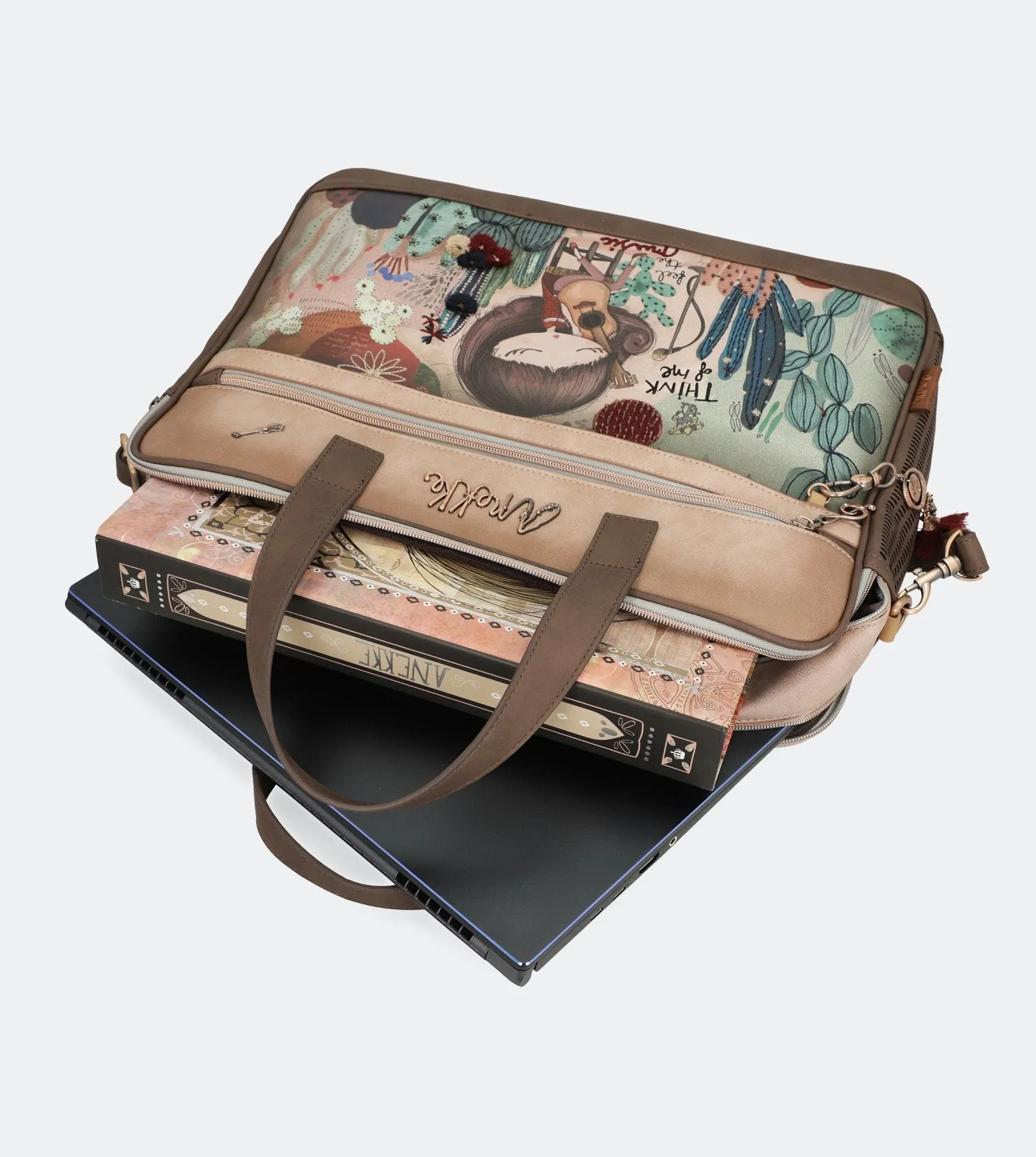 Ixchel Briefcase with a zip