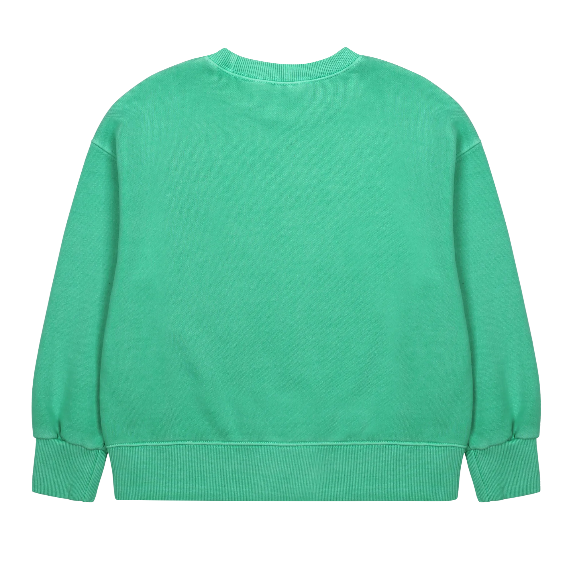 Jelly Mallow Flowers Pigment Sweatshirt | Green