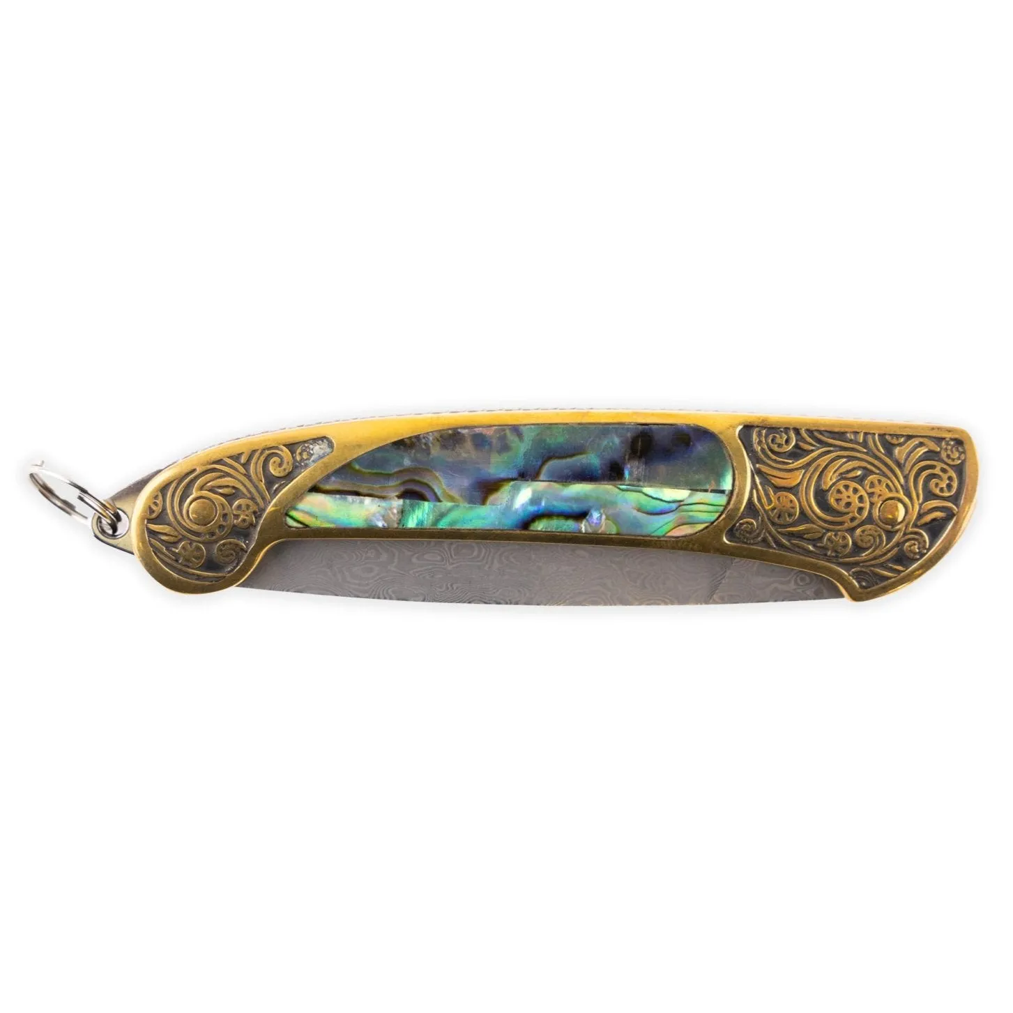 JNR Woodworks "New Zealand Paua & Damascus Steel" Pocket Knife