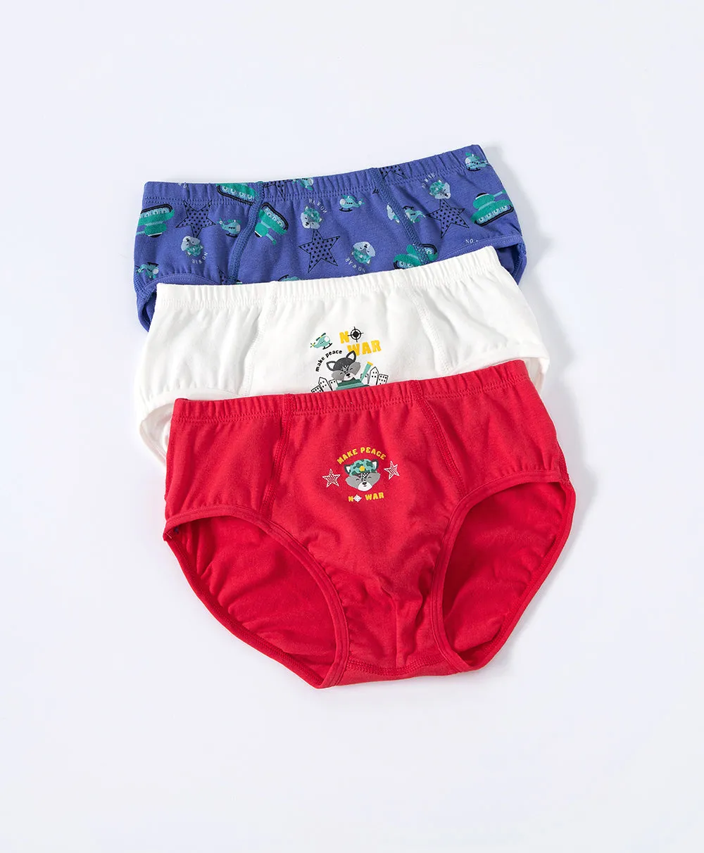 Junior Make Peace BOYS Briefs 3-packs