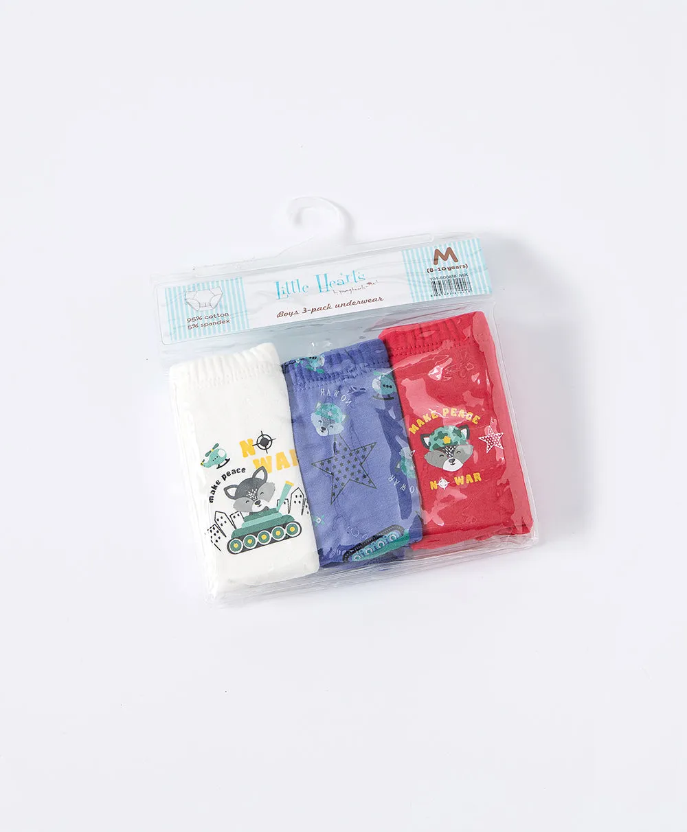 Junior Make Peace BOYS Briefs 3-packs