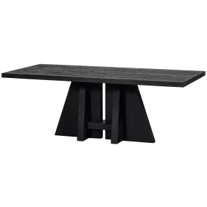 Kean Black Mango Wood Dining Table