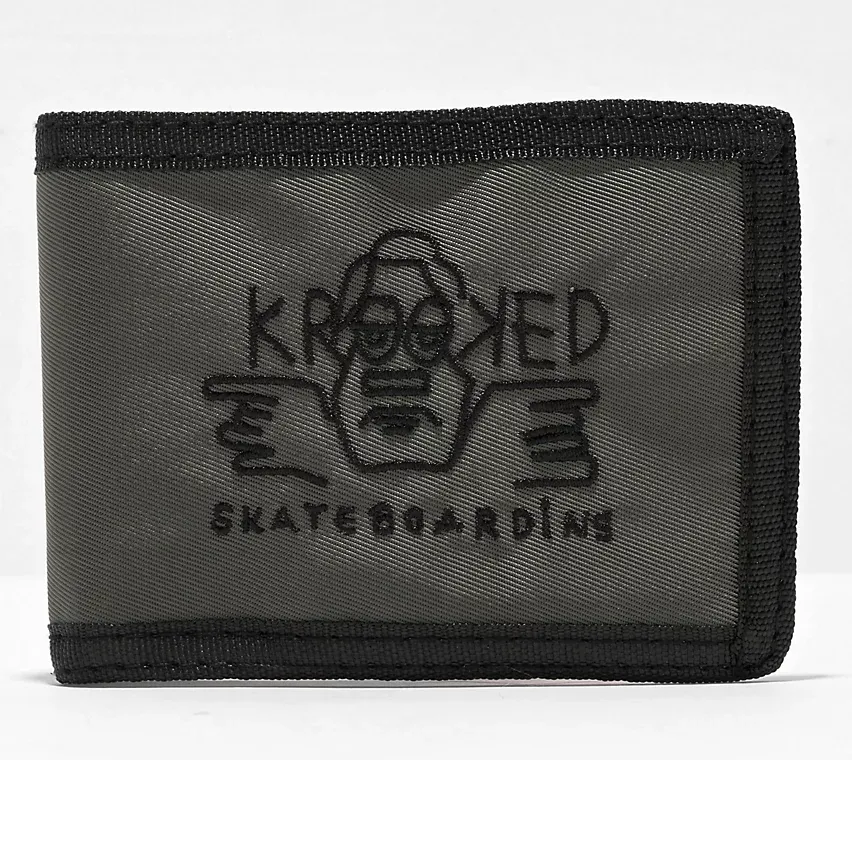 KROOKED ARKETYPE RAW WALLET CHARCOAL/BLACK
