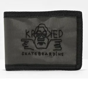 KROOKED ARKETYPE RAW WALLET CHARCOAL/BLACK