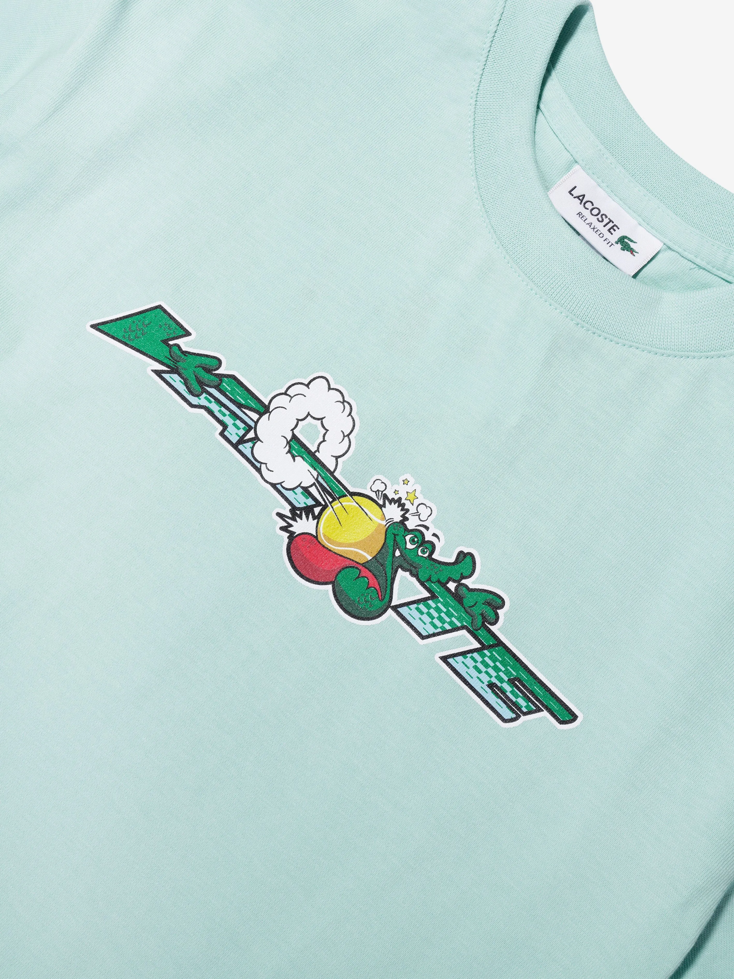 Lacoste Boys Logo T-Shirt in Mint