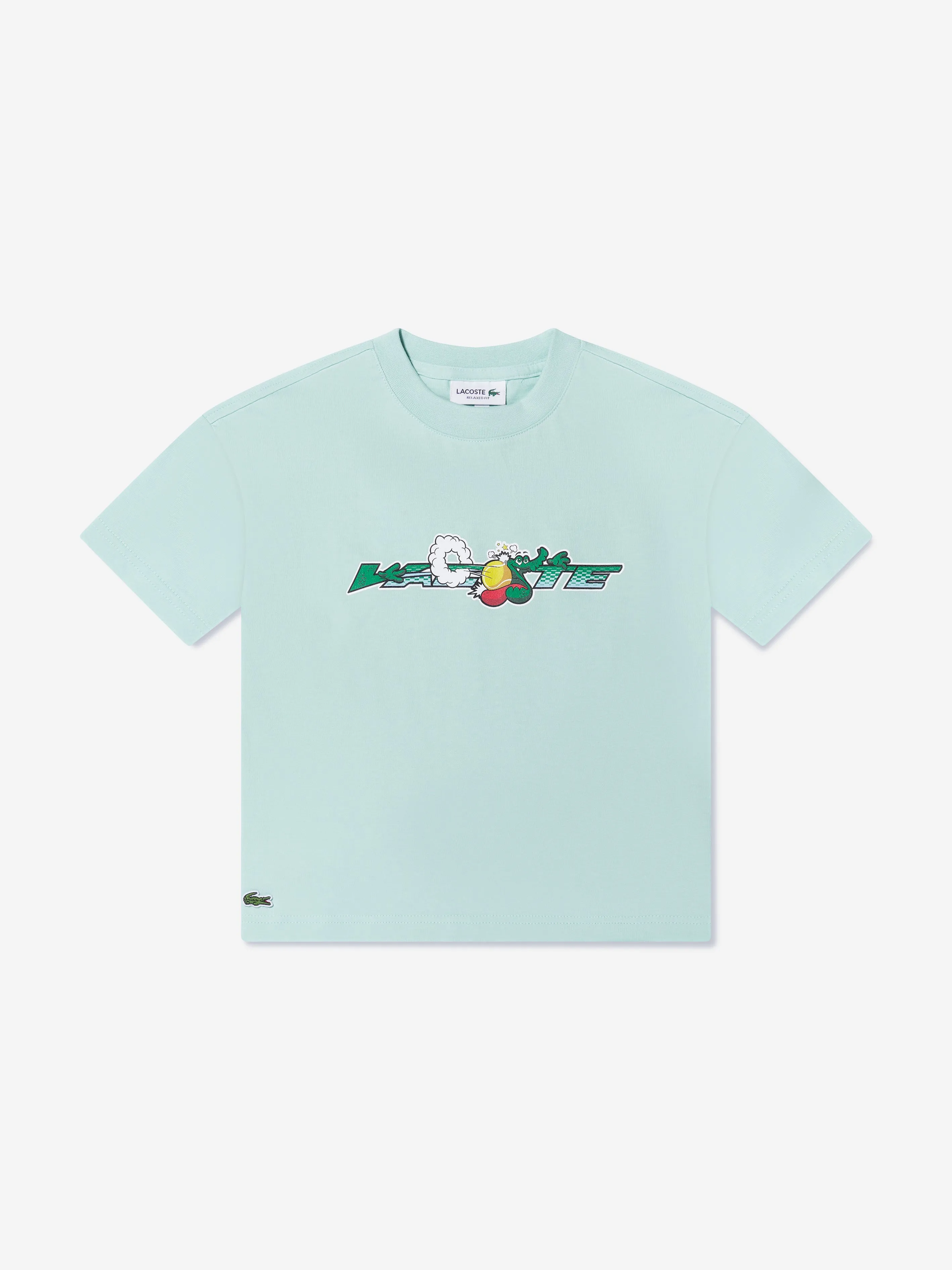 Lacoste Boys Logo T-Shirt in Mint