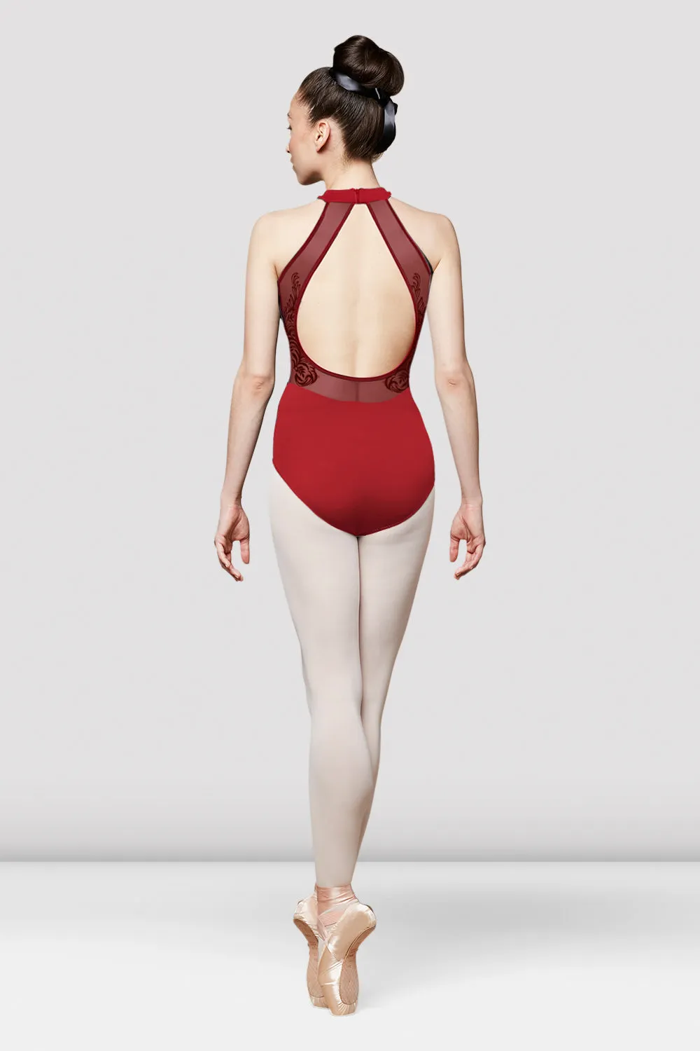 Ladies Mesh Halterneck Leotard