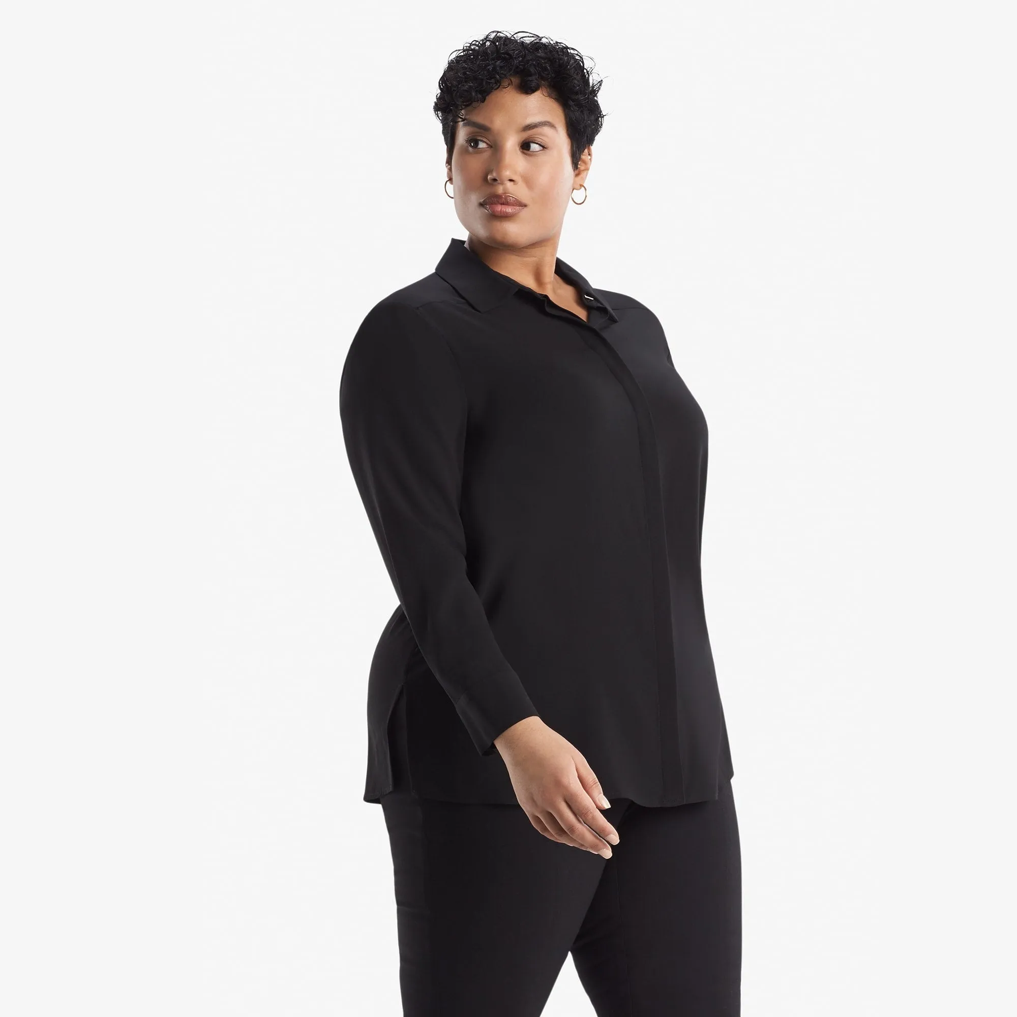 Lagarde Shirt - Crepe :: Black