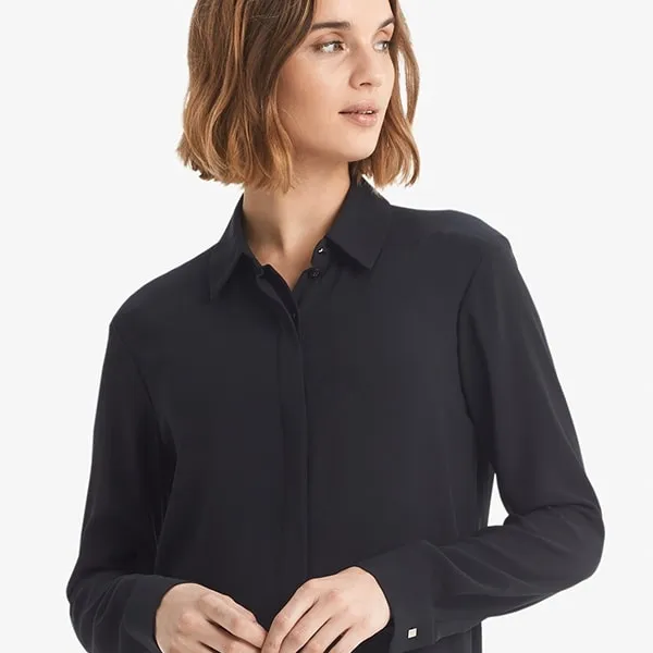 Lagarde Shirt - Crepe :: Black