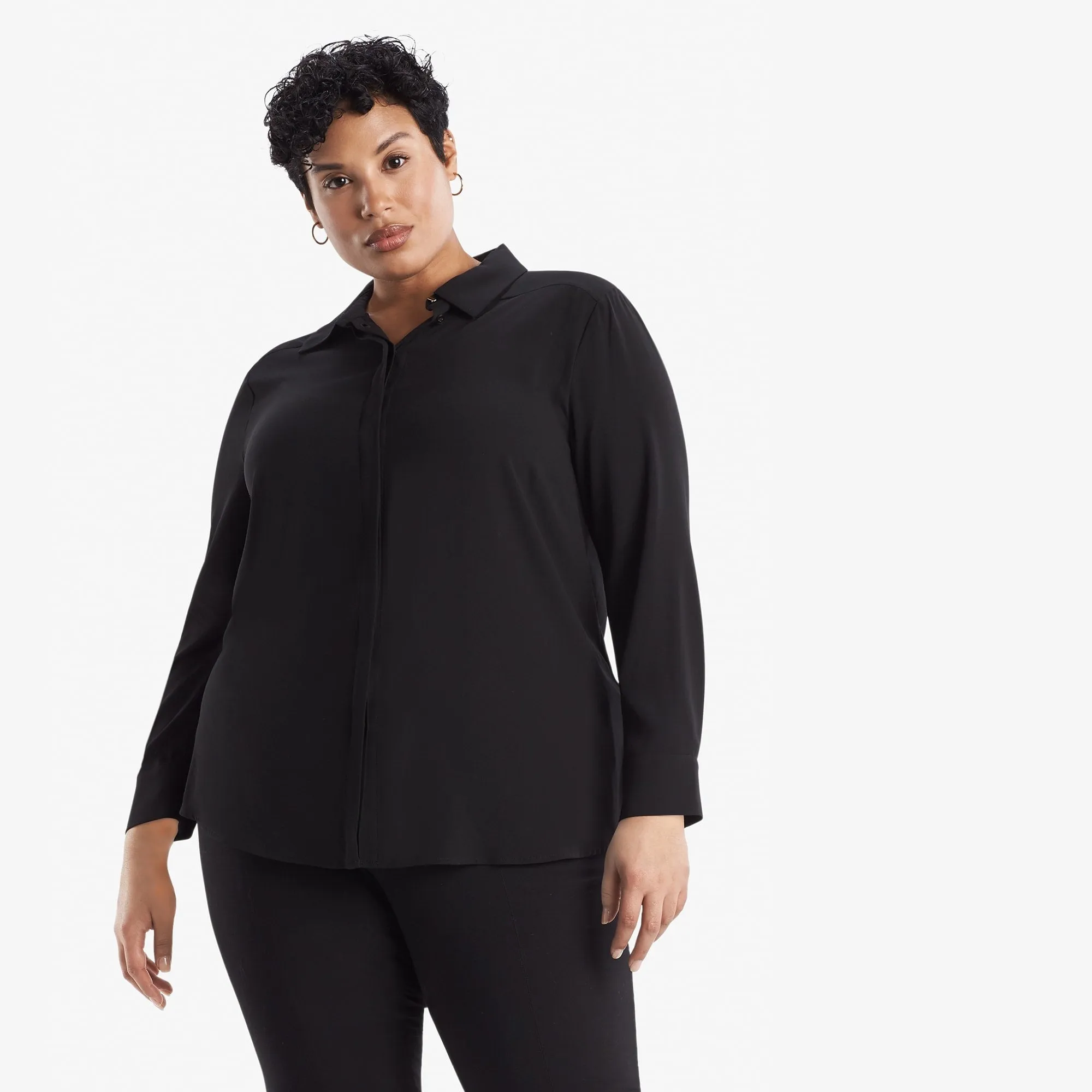 Lagarde Shirt - Crepe :: Black