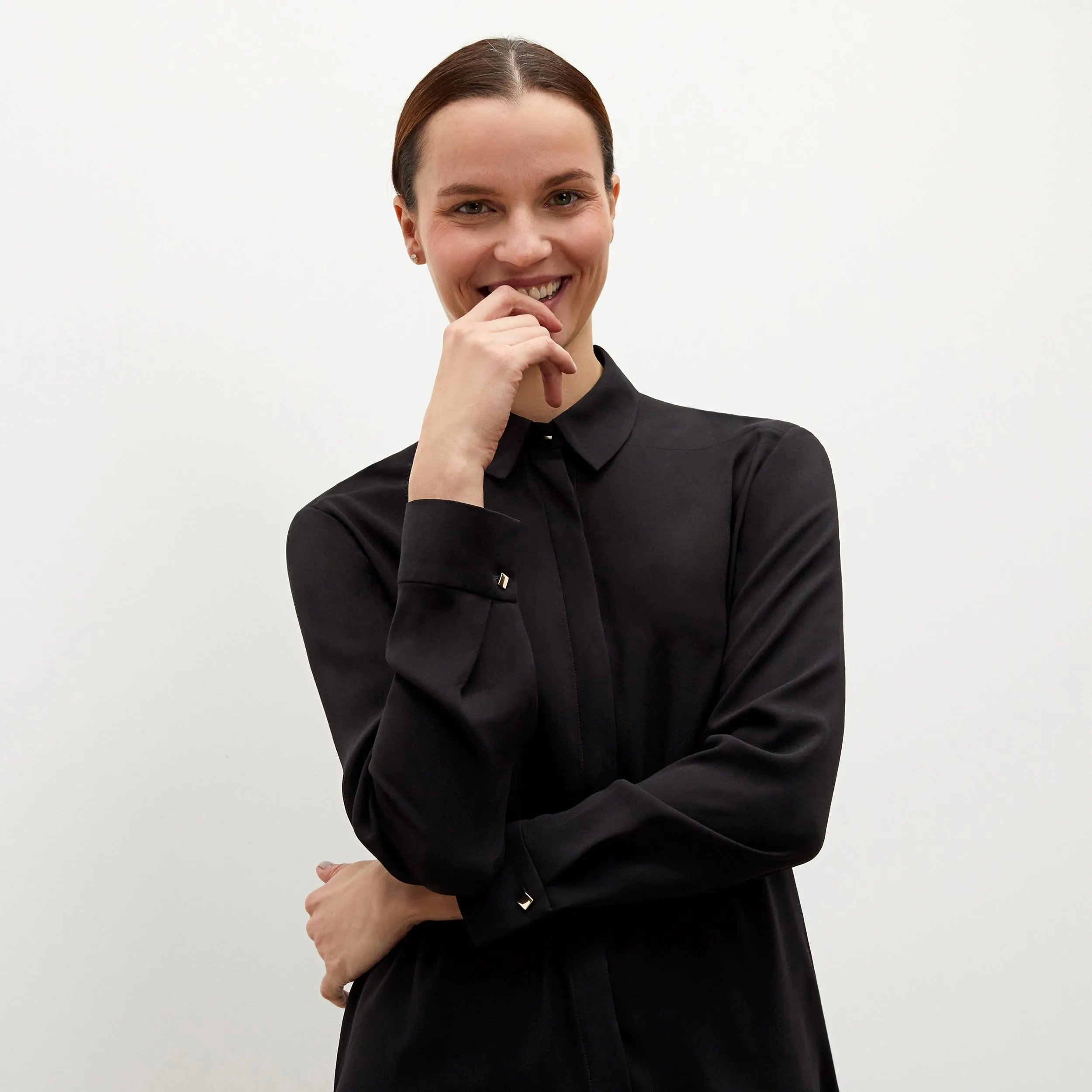 Lagarde Shirt - Crepe :: Black