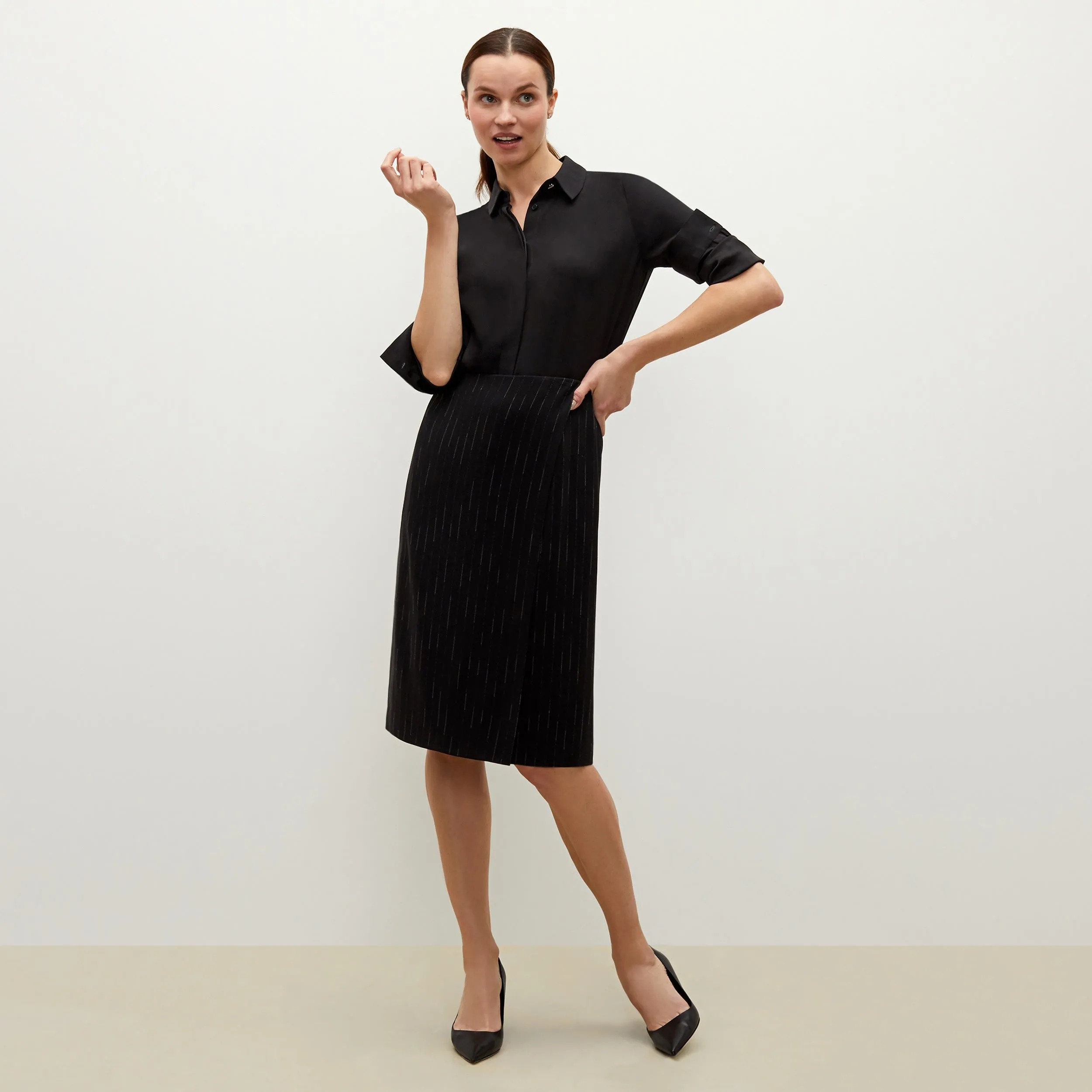 Lagarde Shirt - Crepe :: Black