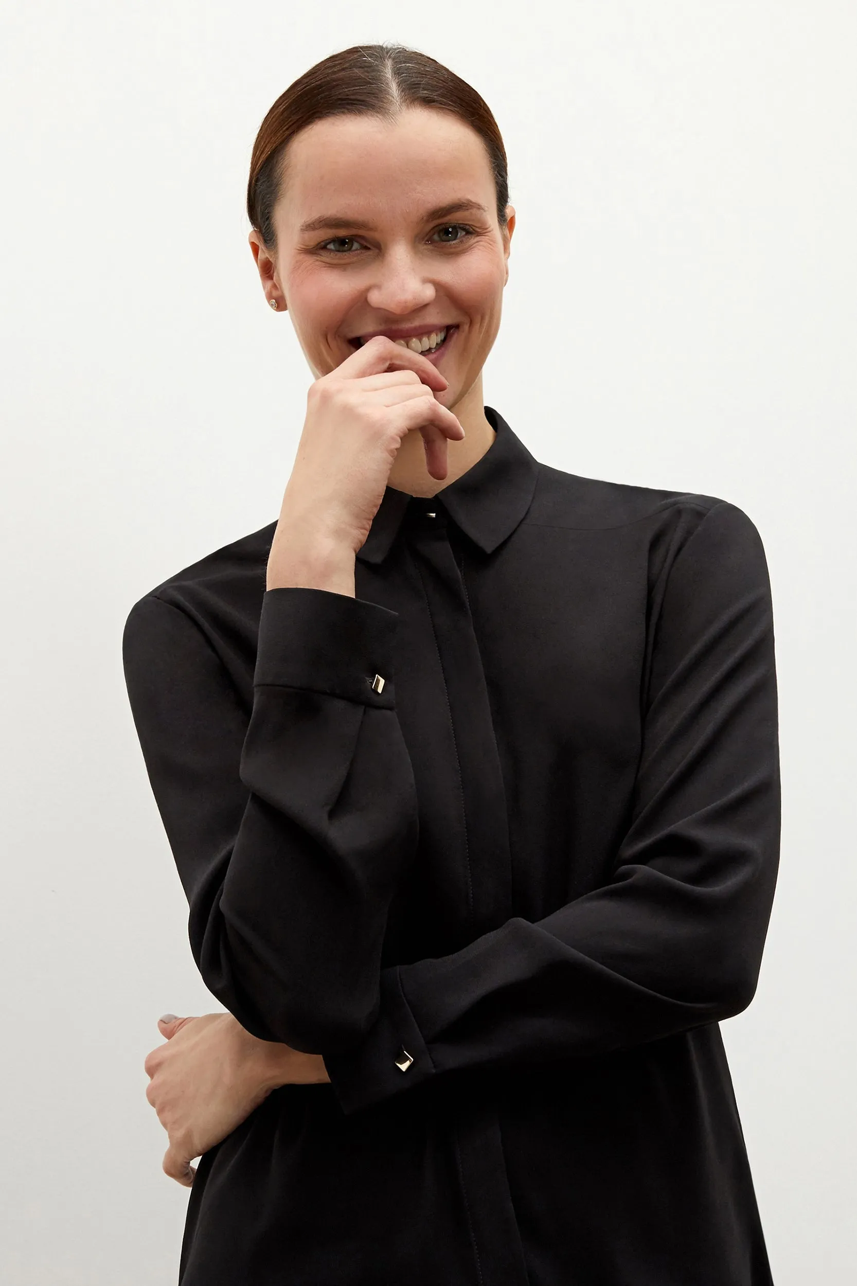 Lagarde Shirt - Crepe :: Black