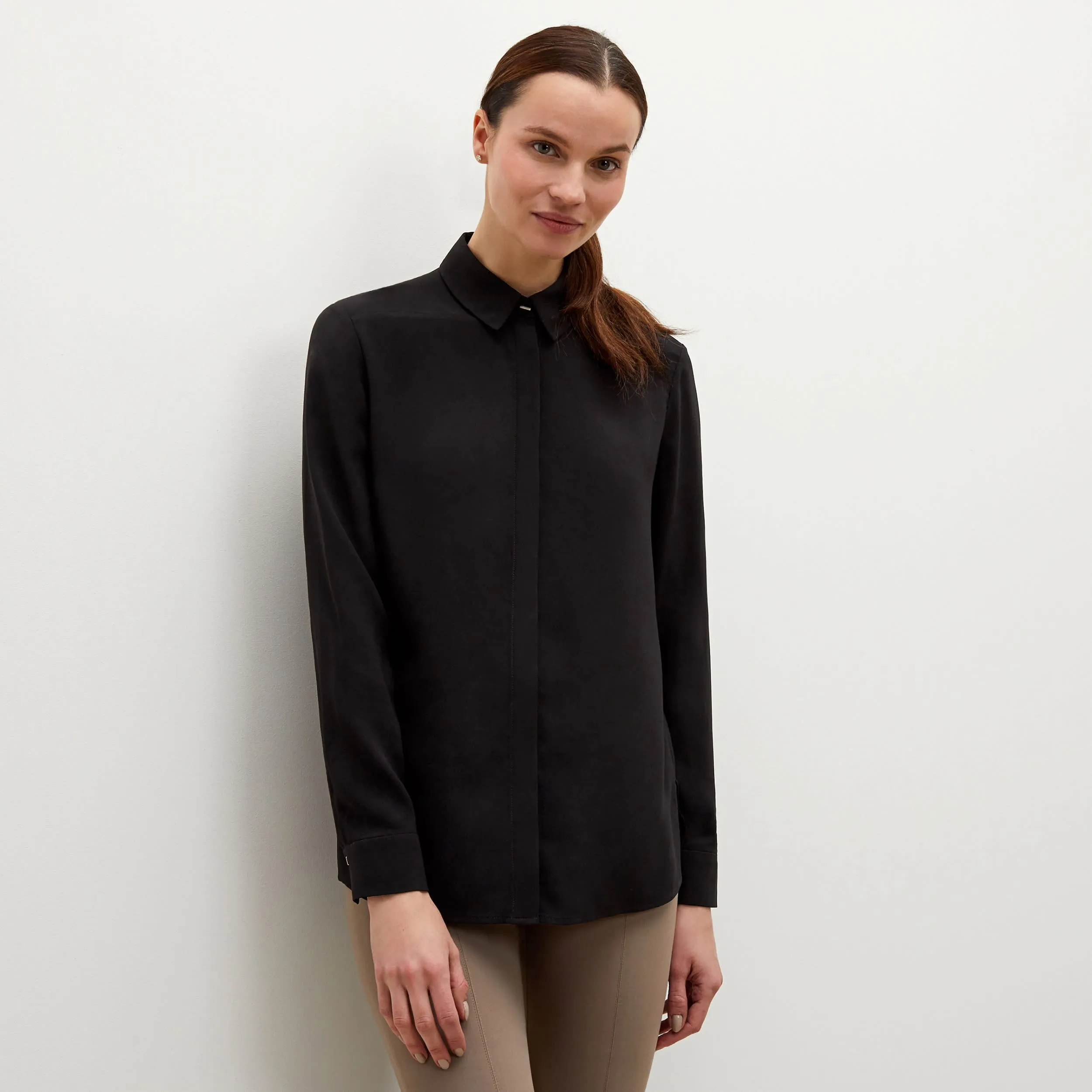 Lagarde Shirt - Crepe :: Black