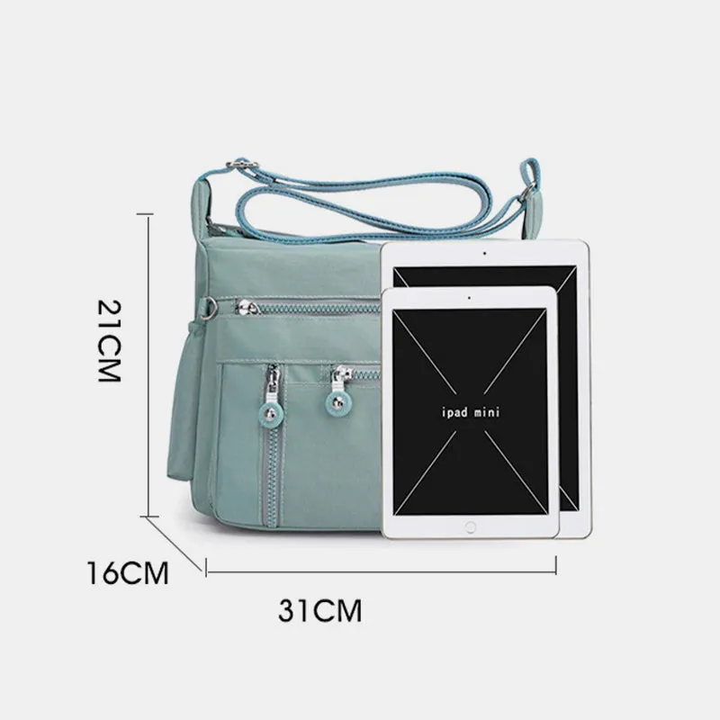Large Capacity Multi-Pocket Waterproof Lightweight Casual Crossbody Bag