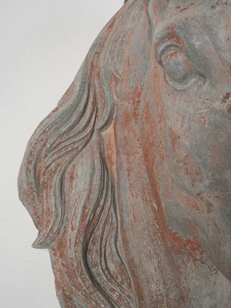 Late 19th Century French Life-Size Zinc Horse Head Sign 23¾"