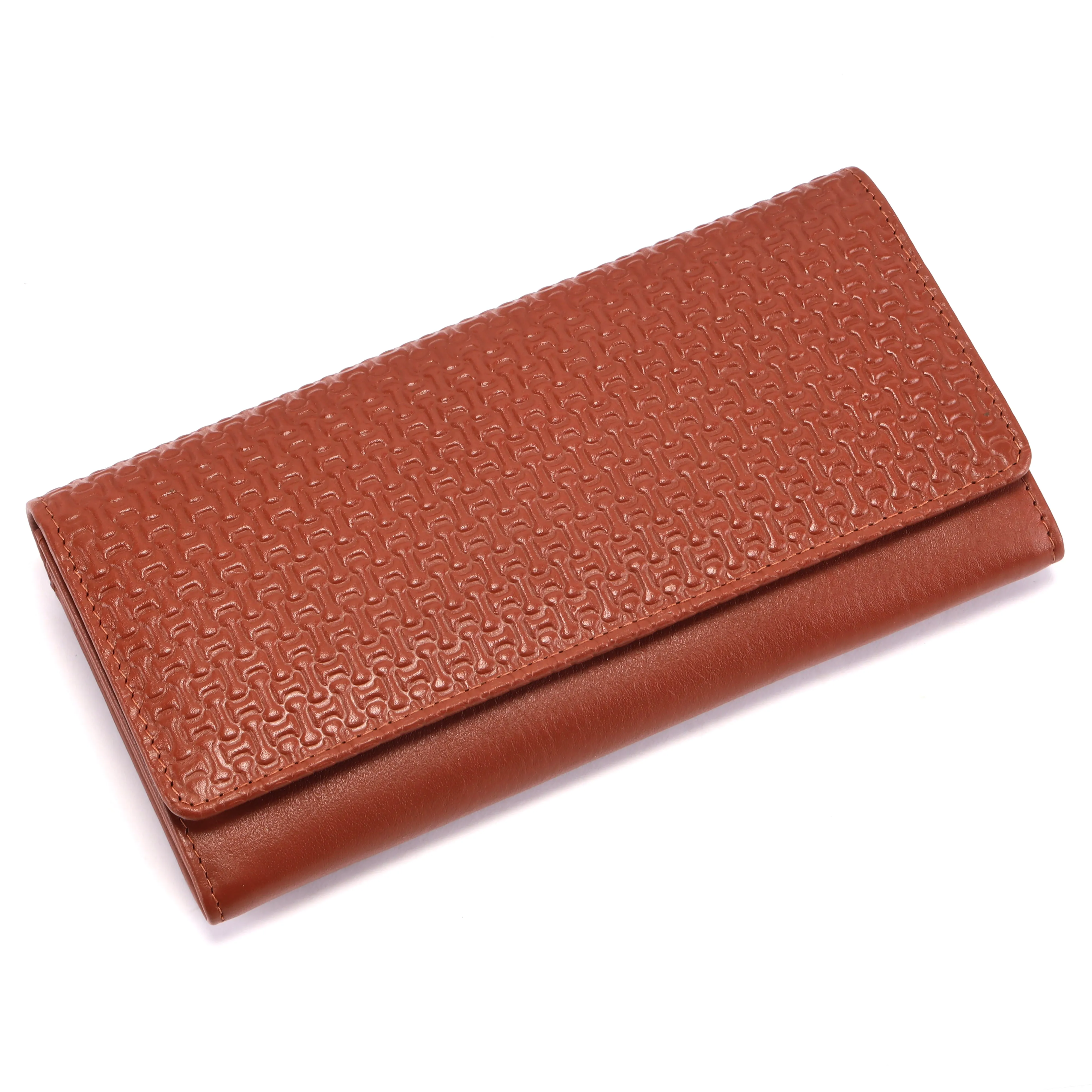 LEATHER WALLET AND CLUTCH COMBO GIFT SET 54130 (TAN)