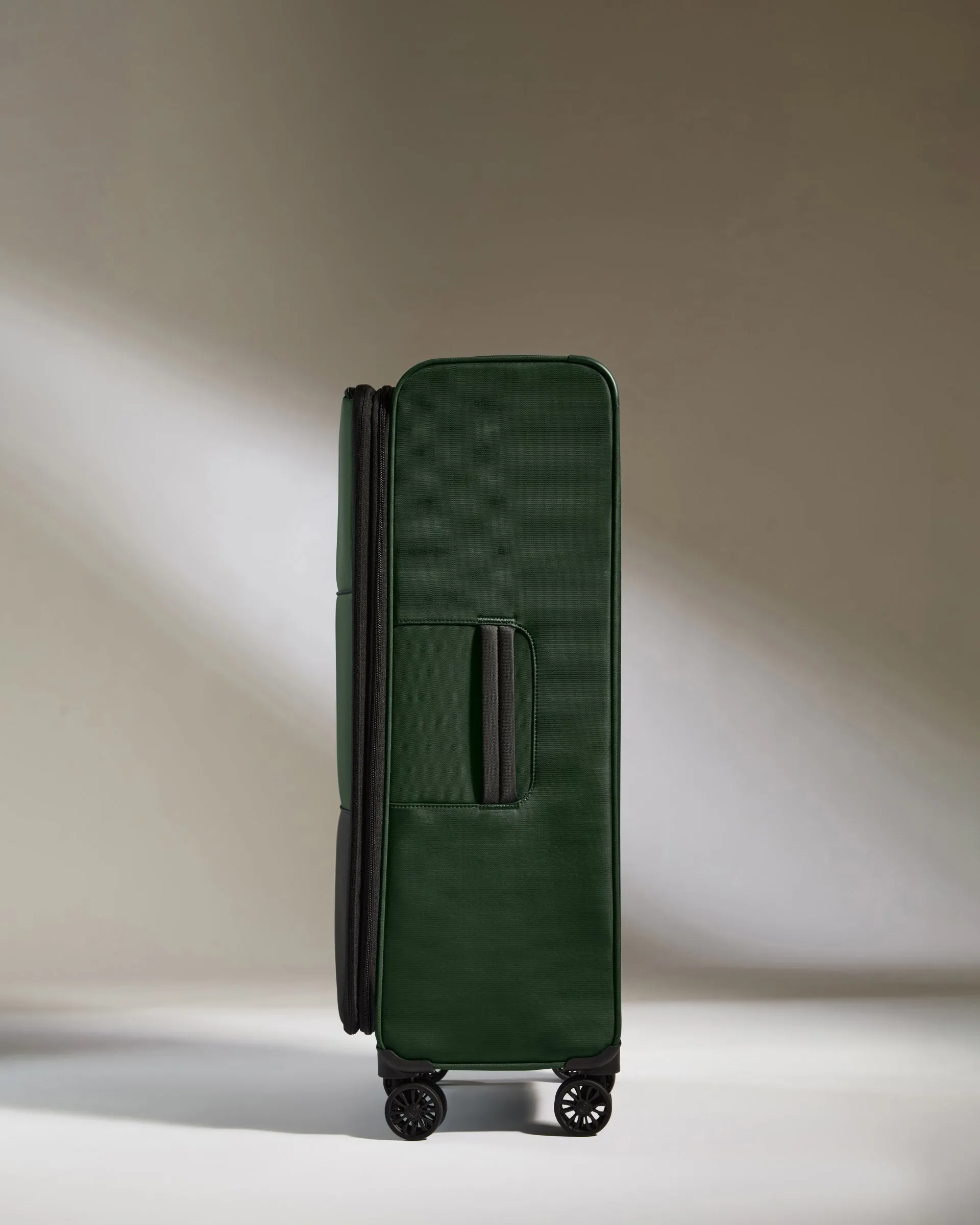 Lightest Large Luggage in Antler Green - Soft Stripe