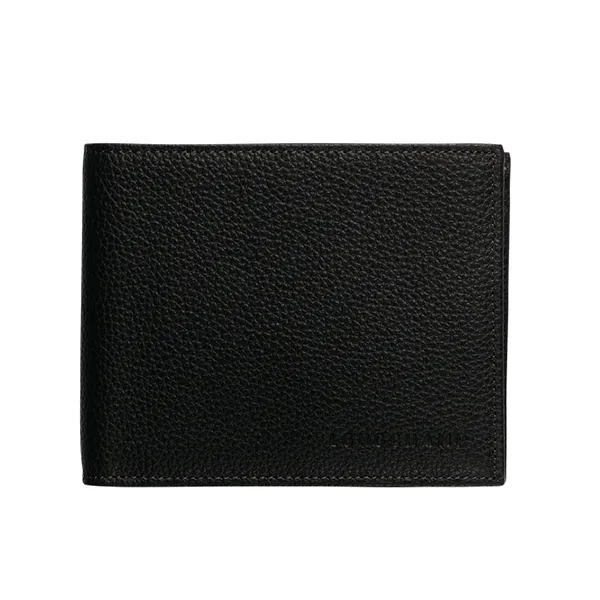 Longchamp - Le Foulonné Card Holder with Coin Slot in Black
