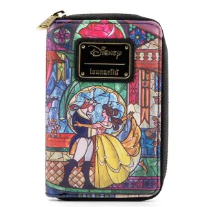 Loungefly Disney Beauty And The Beast Belle Castle Zip Around Wallet