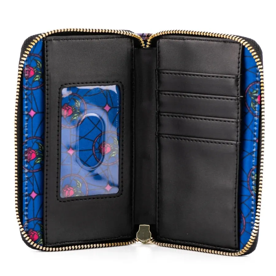 Loungefly Disney Beauty And The Beast Belle Castle Zip Around Wallet