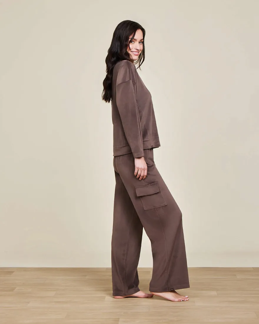 Luxe Chic Tucked Sweatshirt