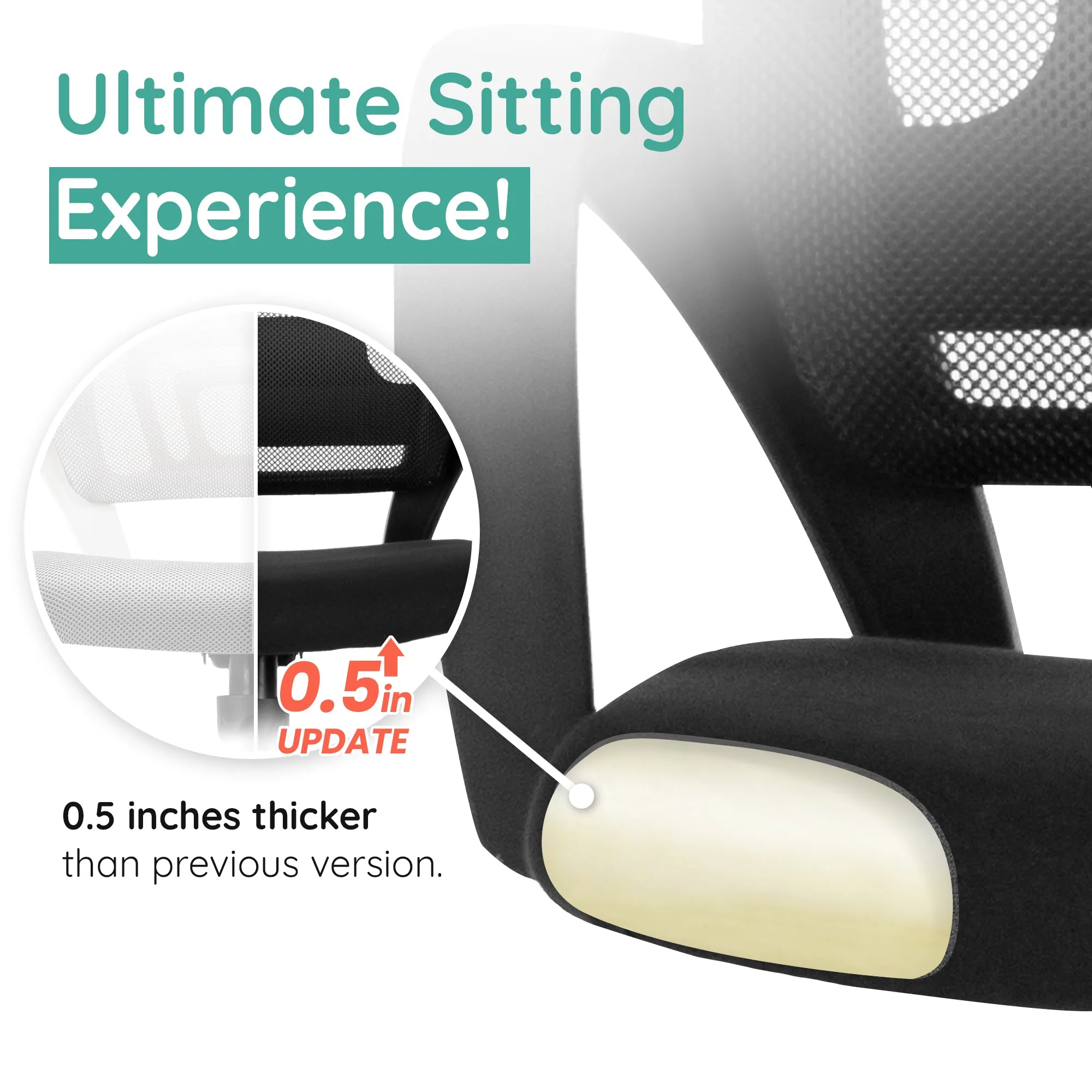 M28 black frame mesh office chair