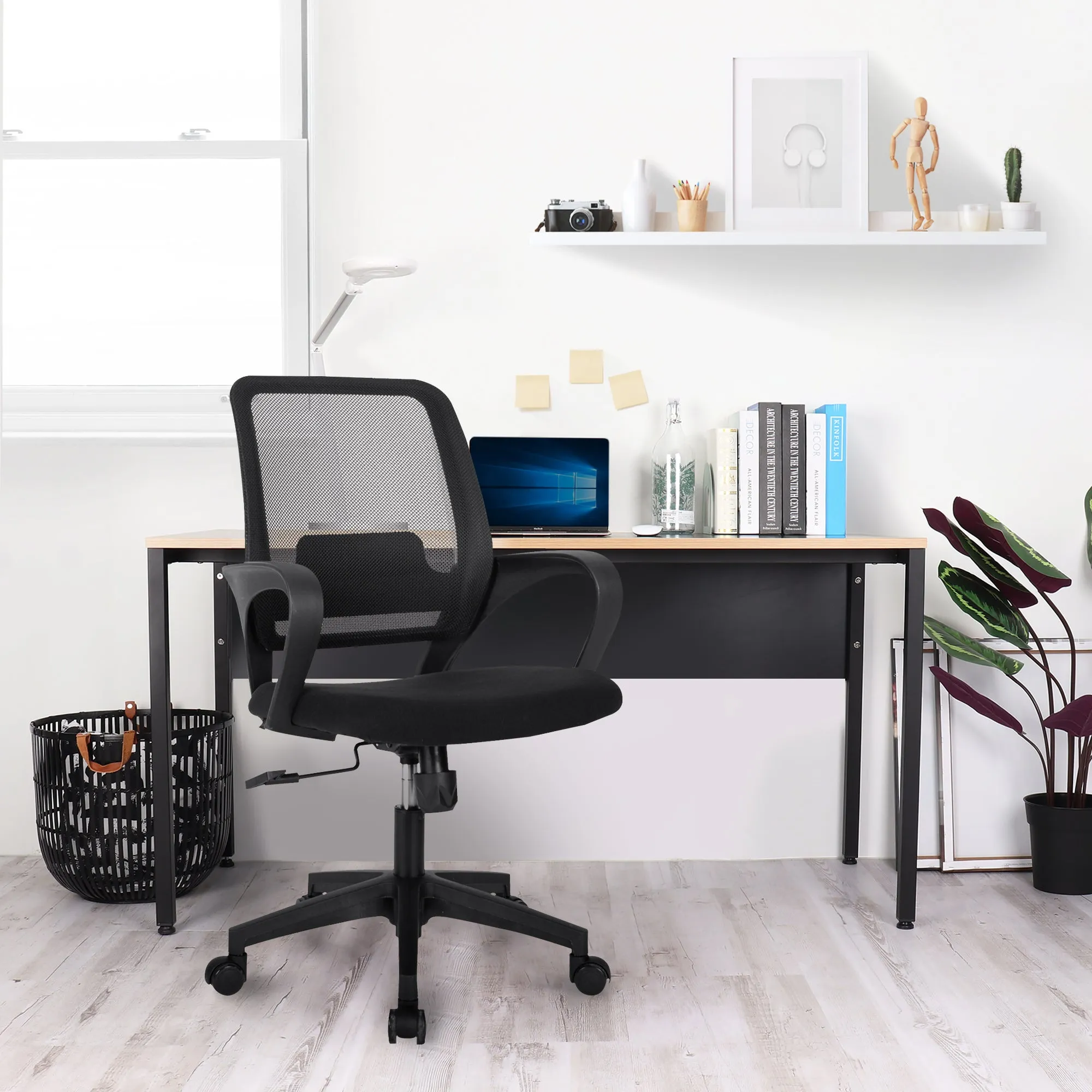 M28 black frame mesh office chair
