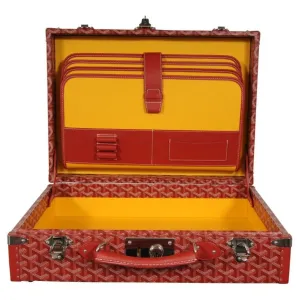 Manoir GM Red Briefcase Travel Computer Trunk Bag Luggage Carry On