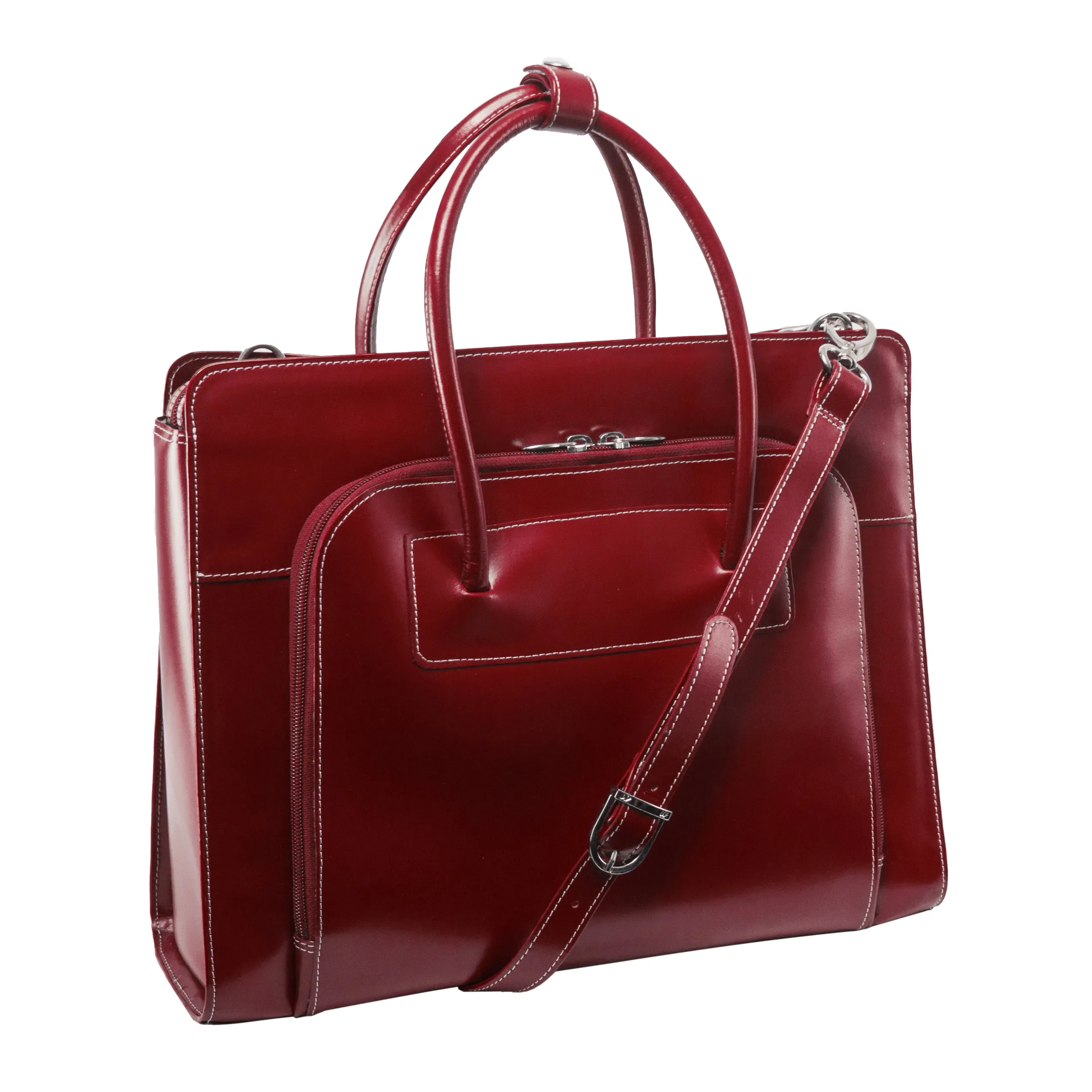 McKlein LAKE FOREST 15" Leather Laptop Briefcase