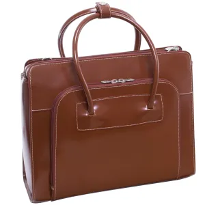 McKlein LAKE FOREST 15" Leather Laptop Briefcase