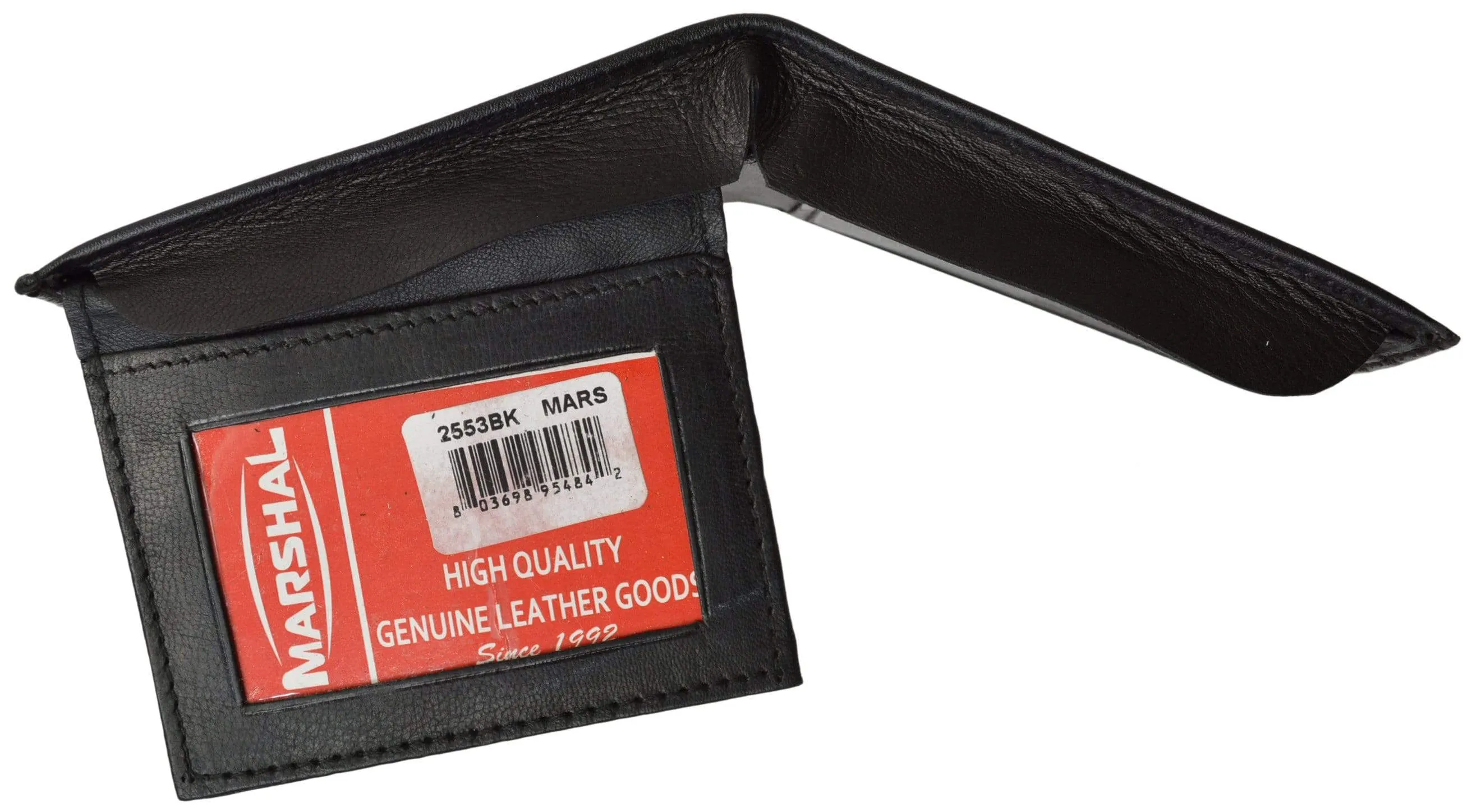 Mens Key ID Holder Soft Leather Bifold Wallet 2553