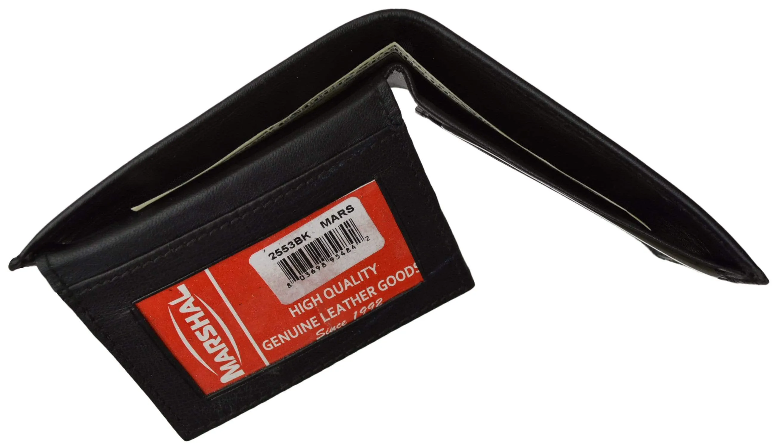 Mens Key ID Holder Soft Leather Bifold Wallet 2553