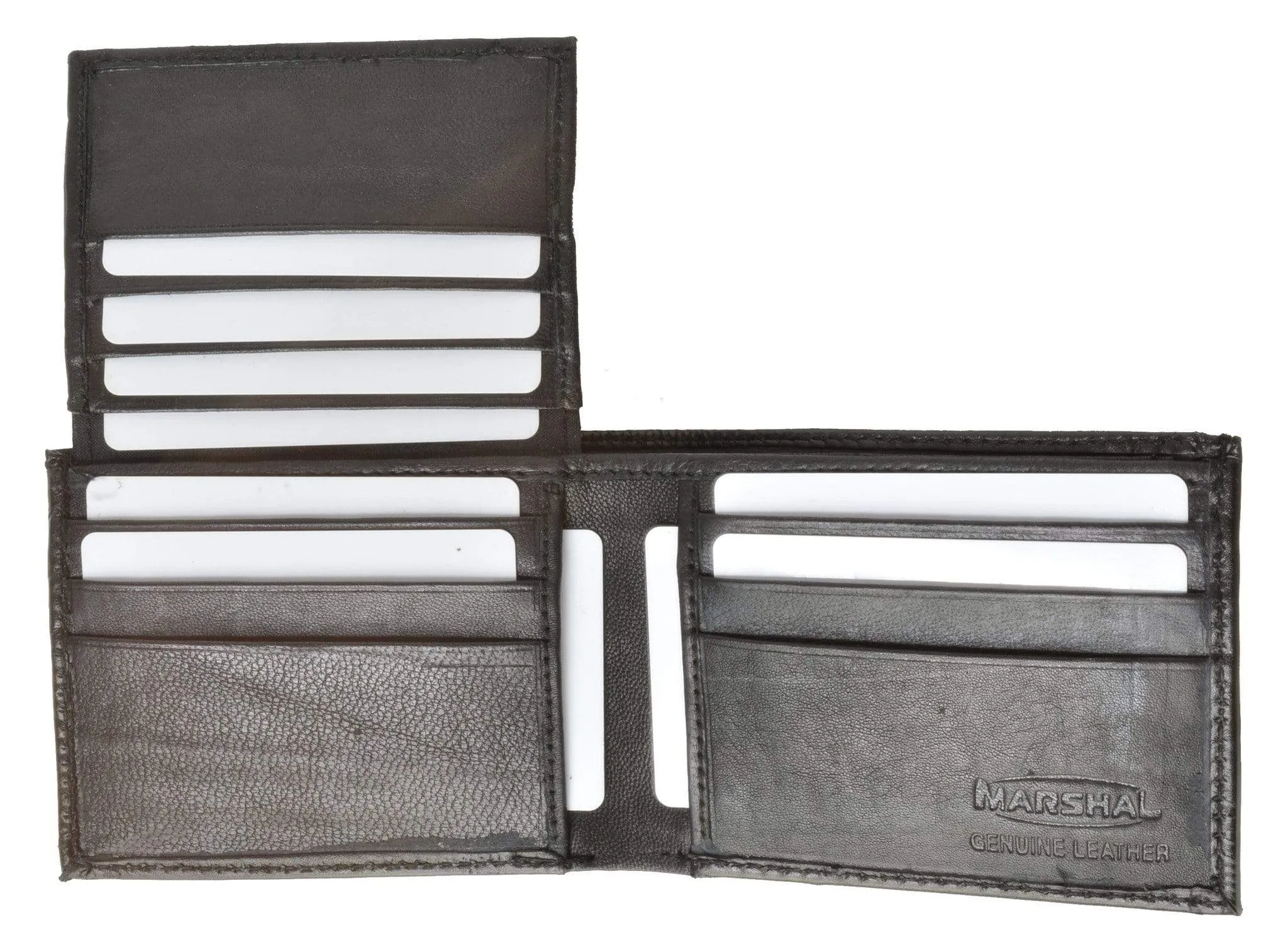 Mens Key ID Holder Soft Leather Bifold Wallet 2553