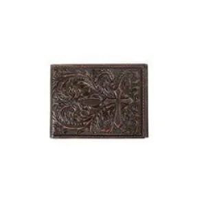 MENS NOCONA TOOLED CROSS BIFOLD