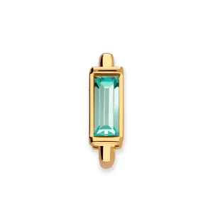 Mesh charm aqua gold