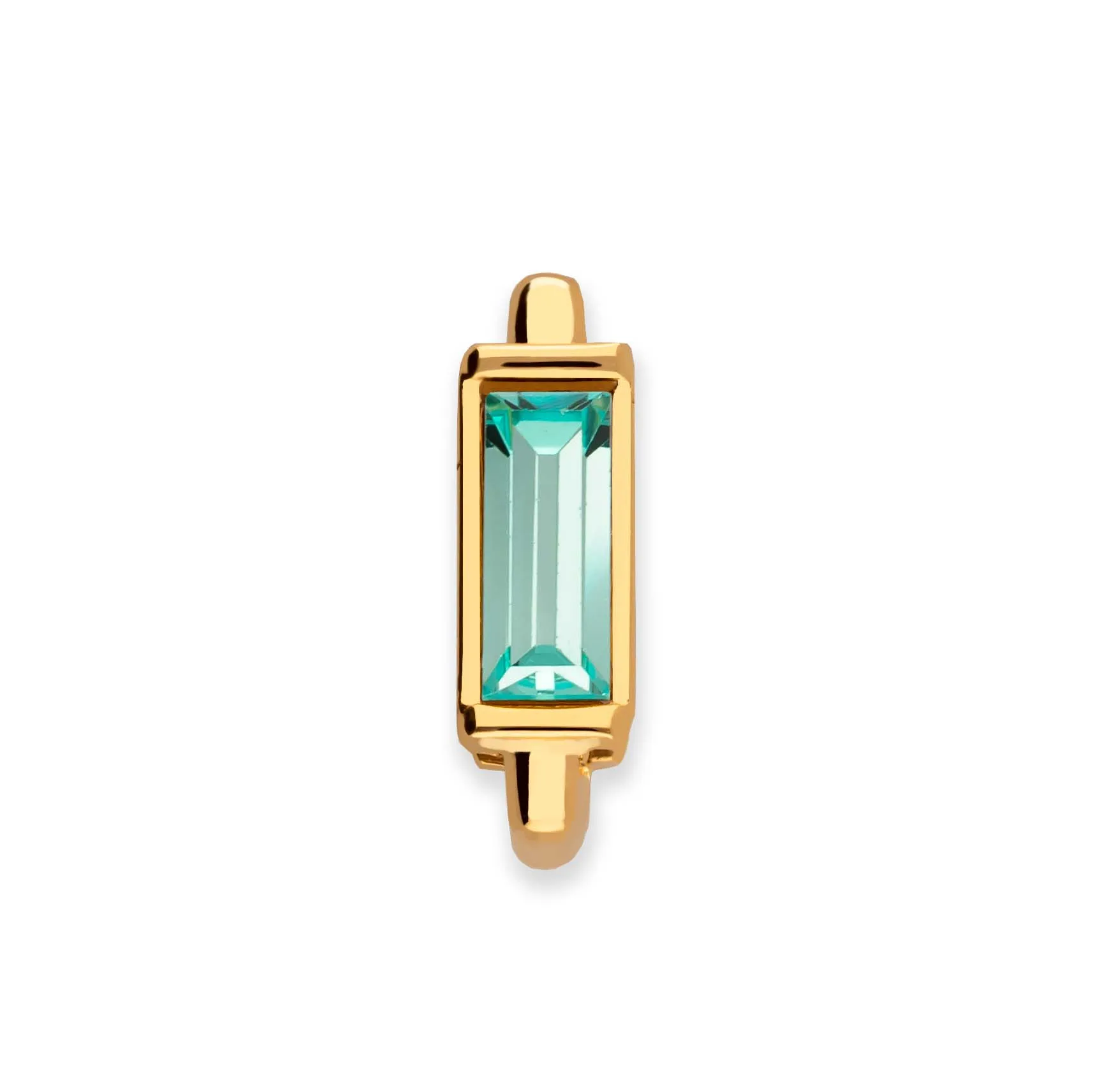 Mesh charm aqua gold