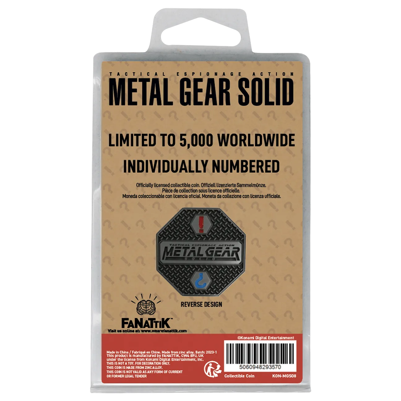 Metal Gear Solid Limited Edition 'Solid Snake' Collectible Coin