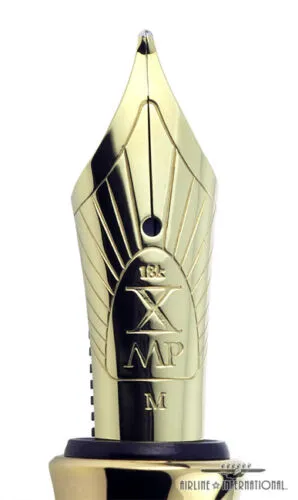 Michel Perchin Imperial 10th Anniversary White Vermeil Fountain Pen