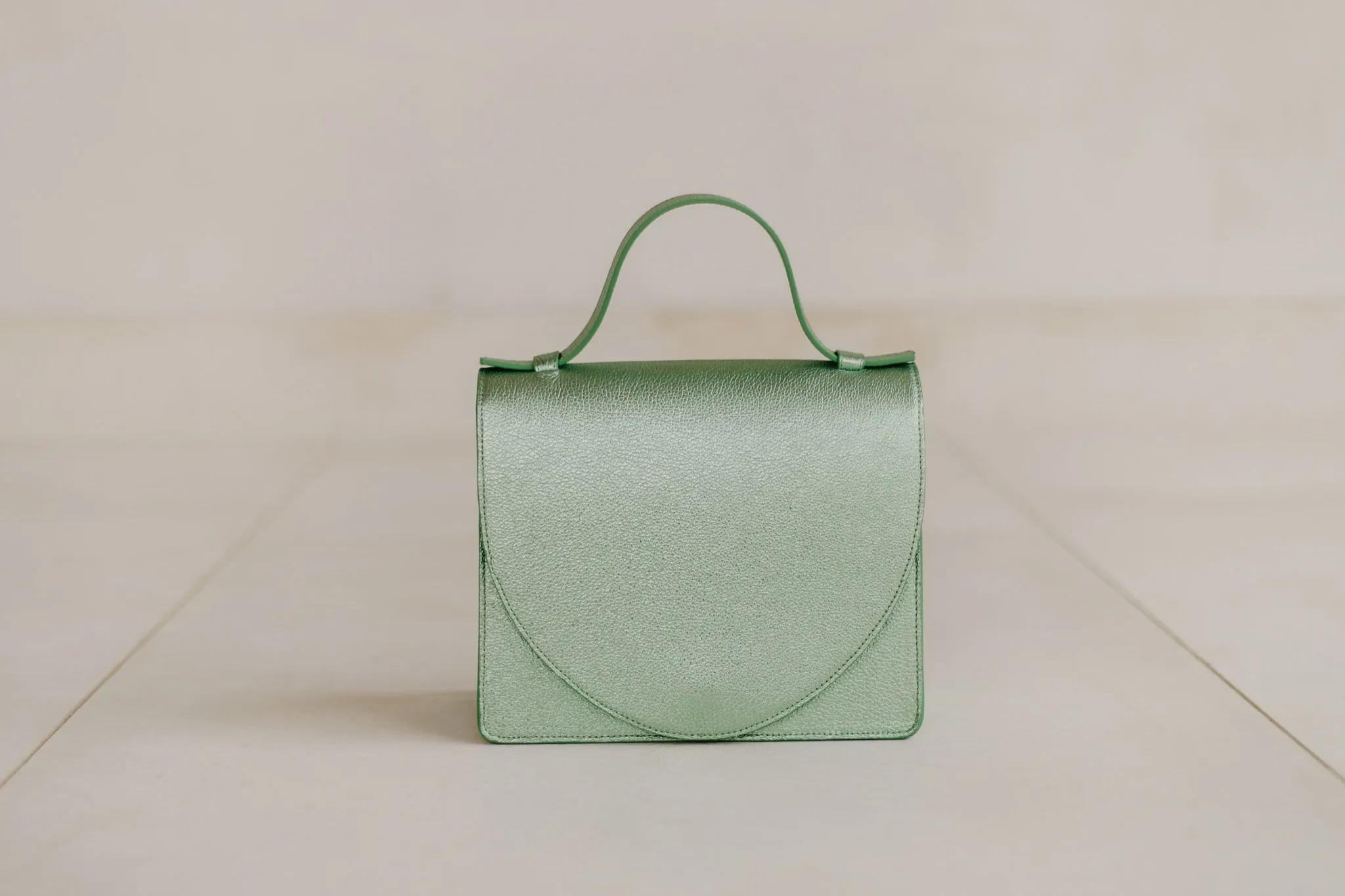 Mini Briefcase | Green Shimmer