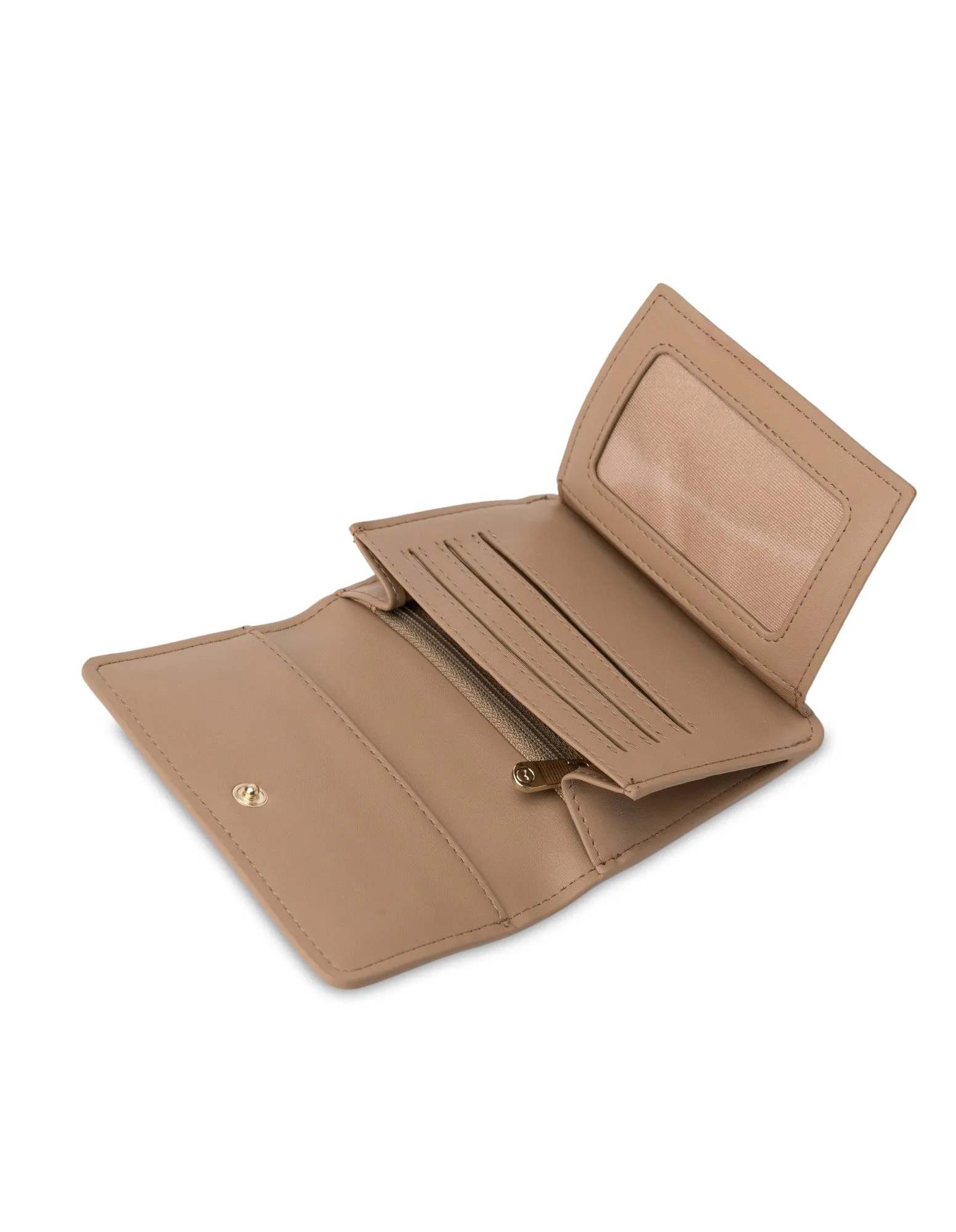Mocha Tessa Small Wallet - Taupe