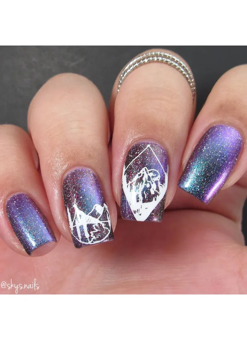 Modern Mountainscapes - Uber Chic Mini Stamping Plate