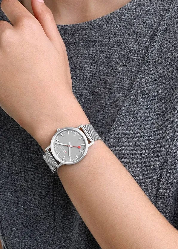 MONDAINE OFFICIAL SWISS RAILWAYS CLASSIC GREY A660.30314 80SBJ