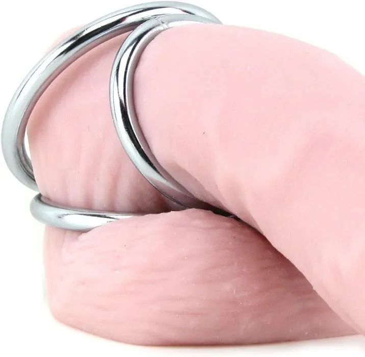 MS ''Triad'' Triple Cock Ring -Large 2inch