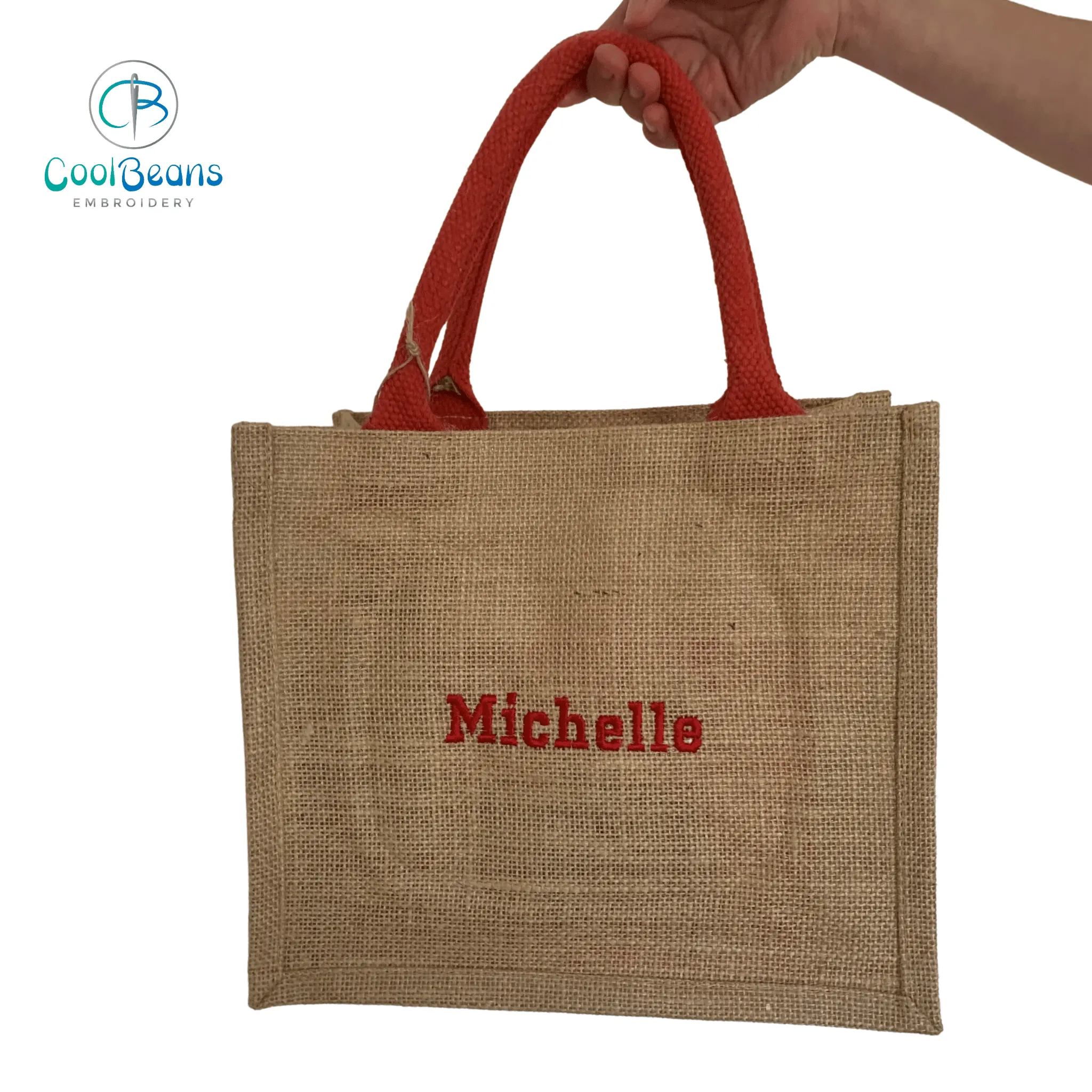 Name Jute Gift Bag - Personalised