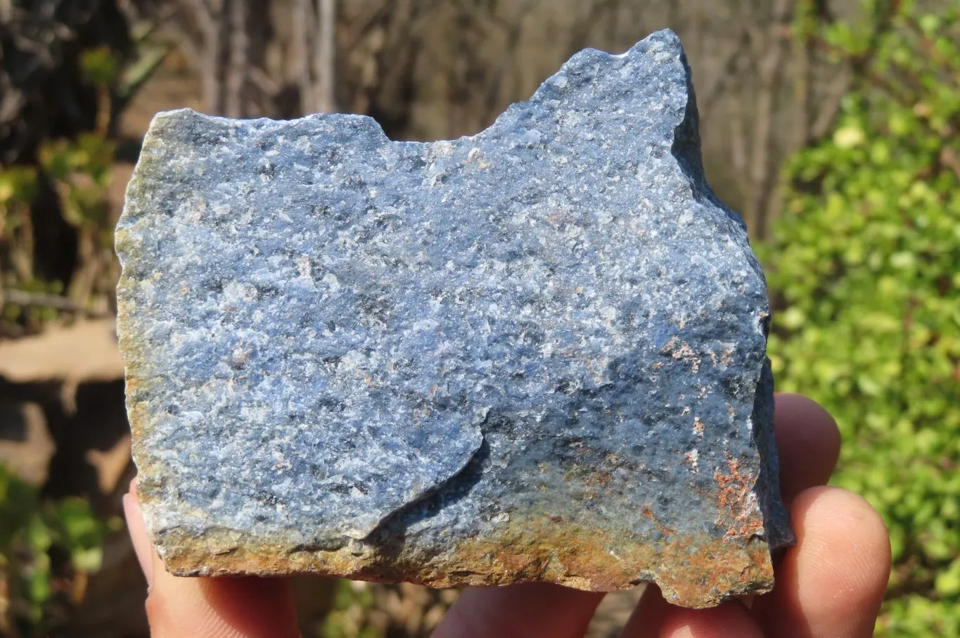 Natural Rare Dumortierite Cobbed Specimens x 6 From Mozambique