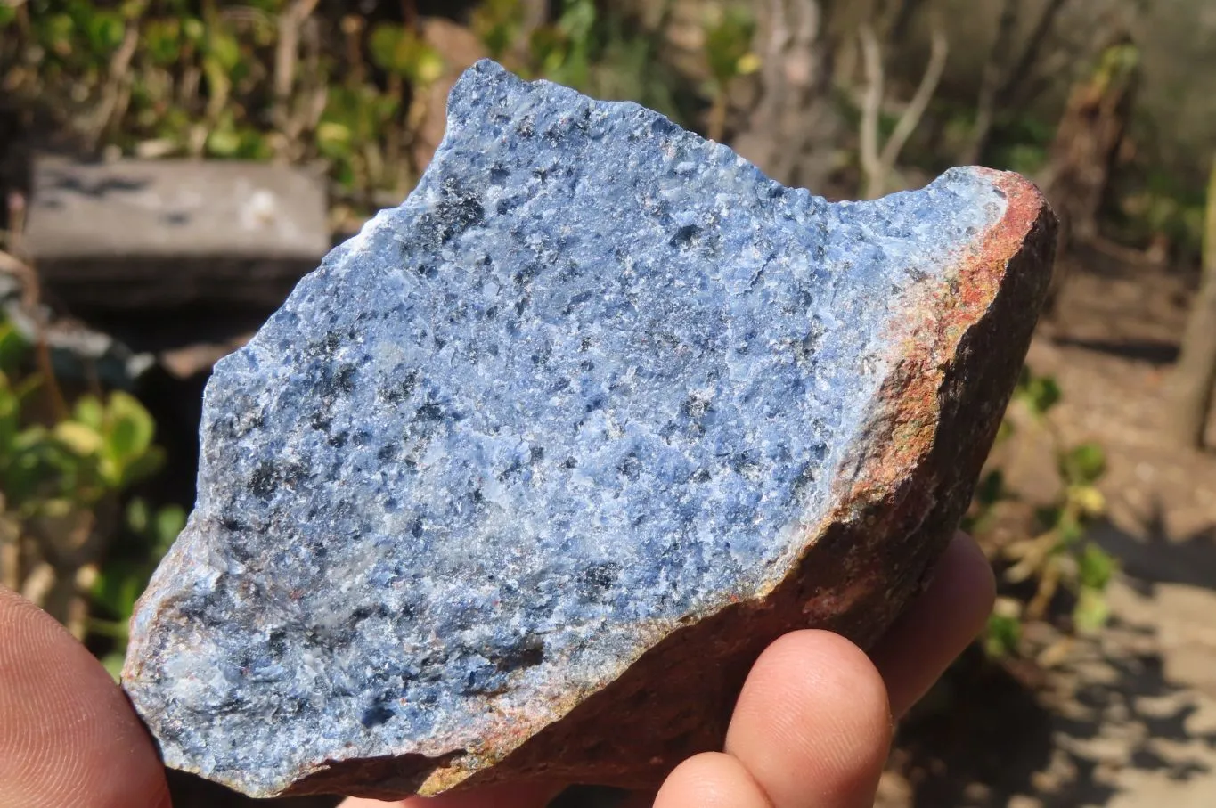 Natural Rare Dumortierite Cobbed Specimens x 6 From Mozambique