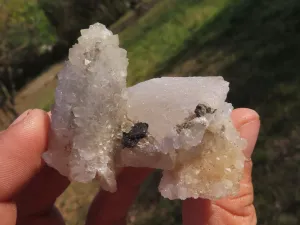 Natural Rare Hollow "Snow" Quartz Specimens x 12 From Albert's Mountain, Lesotho